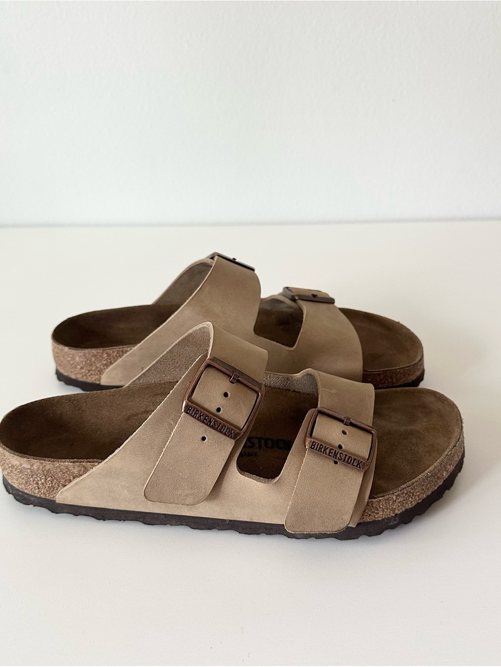 Birkenstock Arizona Tobacco Brown Leather Sandals EU 40 US 9-9.5 Regular